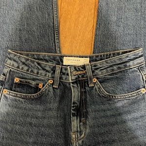 EUC Topshop cropped loose jeans